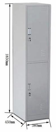 Steel Metal Iron Two Door Gym Locker