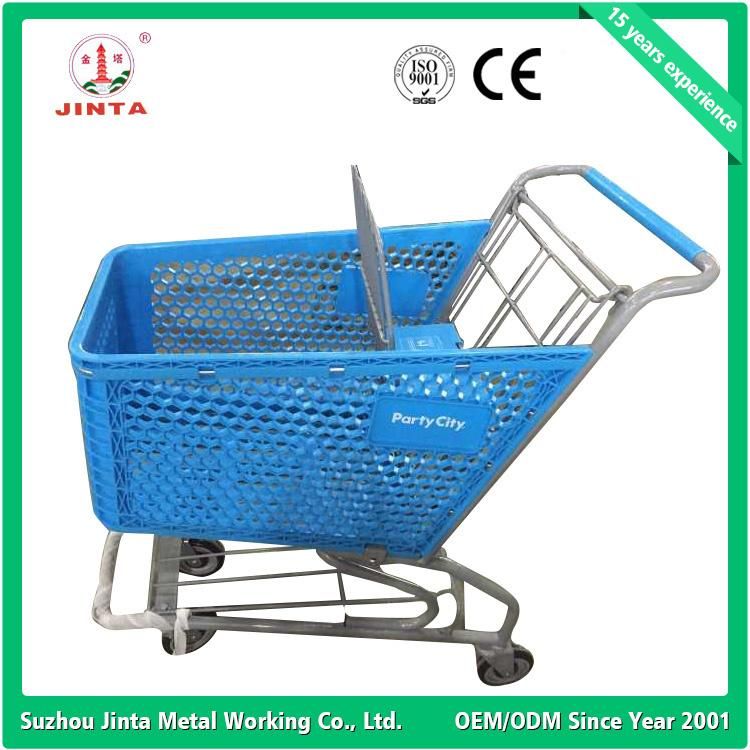 Double Layer Wire Basket Shopping Trolley (JT-G15)