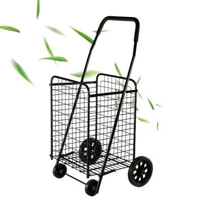 Wholesale Grocery Shopping Carts Foldable Stainless Steel Shopping Trolley