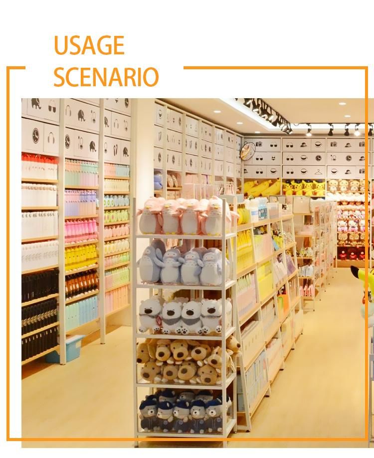 Department Store Cabinet Showcase Miniso Style Wooden Ladder Display Shelf
