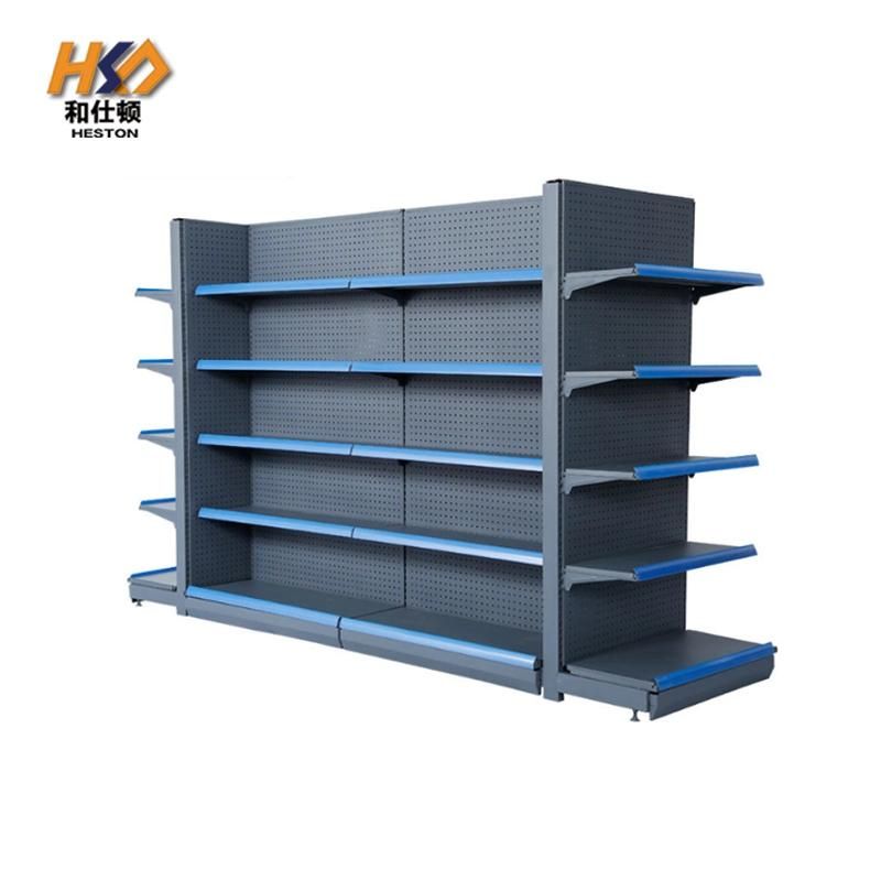 Wholesale Metal Display Racks for Grocery Stores Heavy High Quality Supermarket Shelves