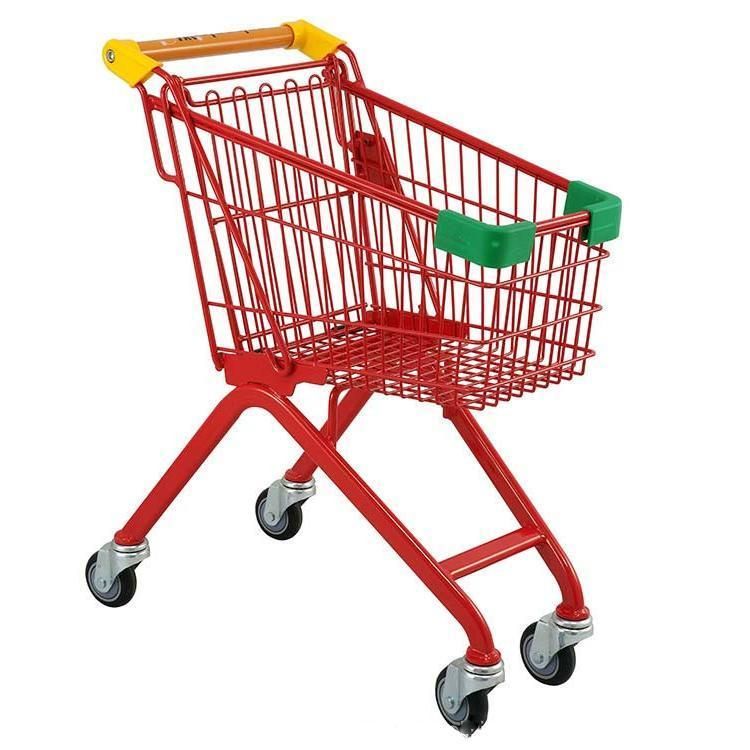 Hypermarket European Style 60-240L Supermarket Shopping Trolley Cart