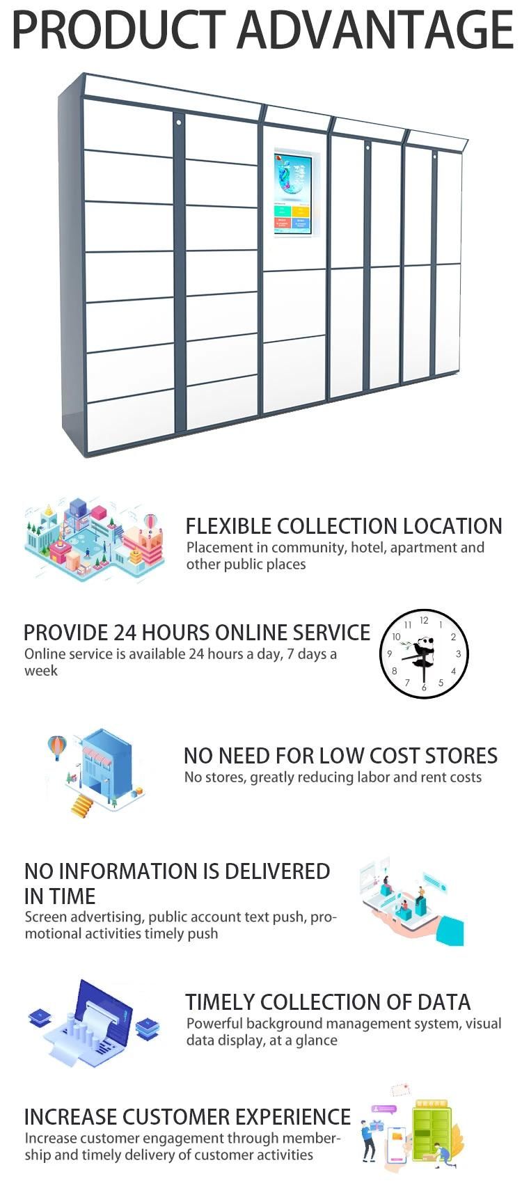 Dry Cleaning Shop Intelligent Laundry Locker Drop off Pick up Locker for Laundry