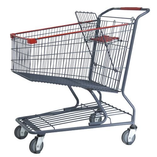 240L American Style Steel Supermarket Shopping Trolley Cart for Sale