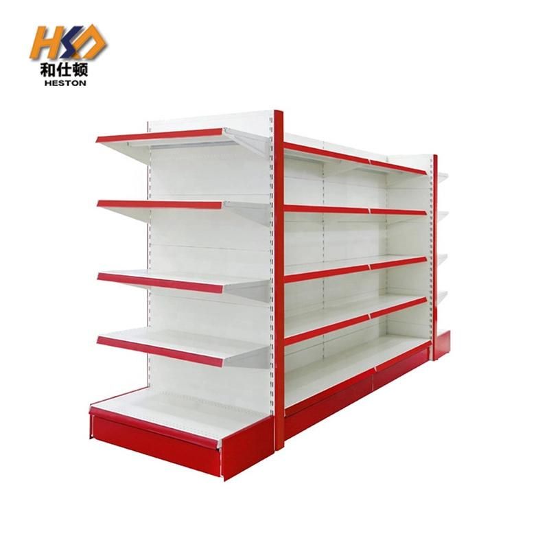 Factory Supply Metal Display Supermarket Shelf / Heavy Duty Gondola Supermarket Shelving