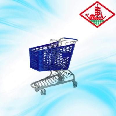 120L Plastic Shopping Trolley for Sale