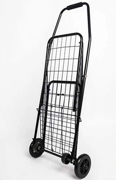 China Manufacturer Collapsible Steel Grocery Shopping Cart for Personal Use