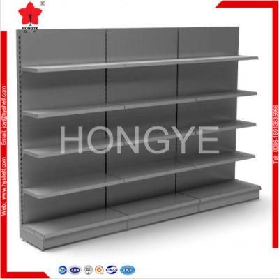 Tegometall Style Supermarket Gondola Display Shelf with Back Panel