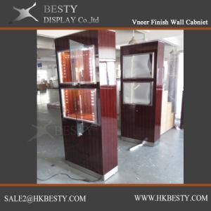 Veneer Jewelry Display Showcase with LED Light