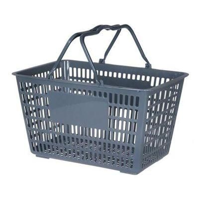 Supermarket Retail Store Grocery Hand Carry Plastic Vegetable Shopping Basket with Logo