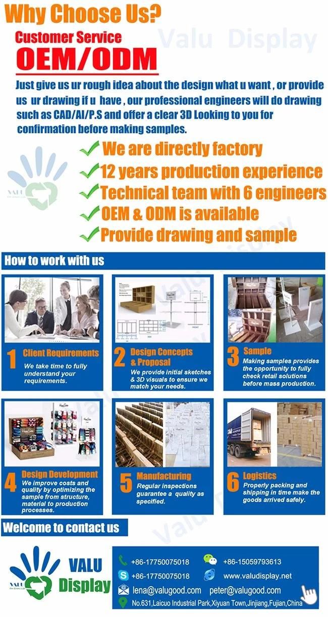Cardboard Paper Display Stackable Display Stand Carton for Stationery