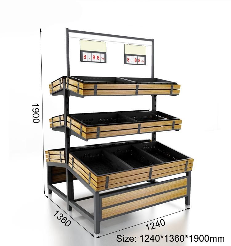 Customized Awesome MDF Melon Banana Wooden Display Rack