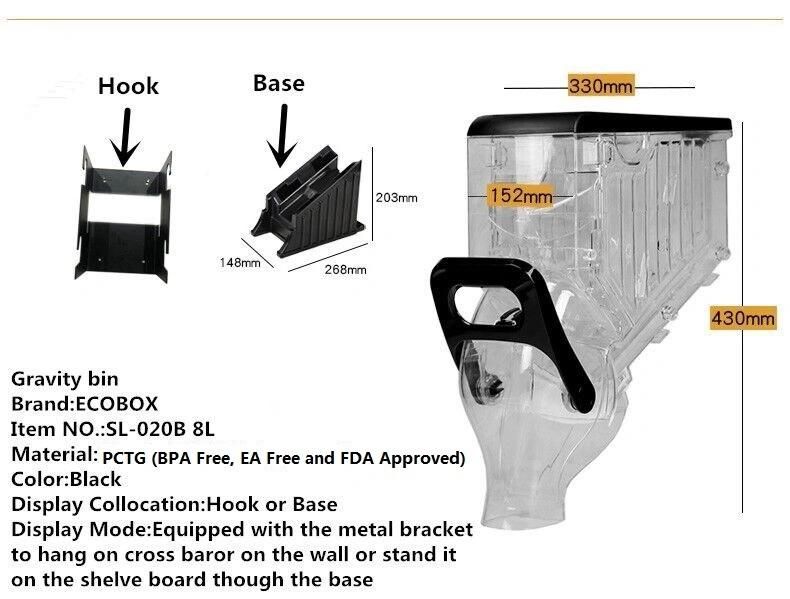 Plastic Dispenser Dry Food Dispenser