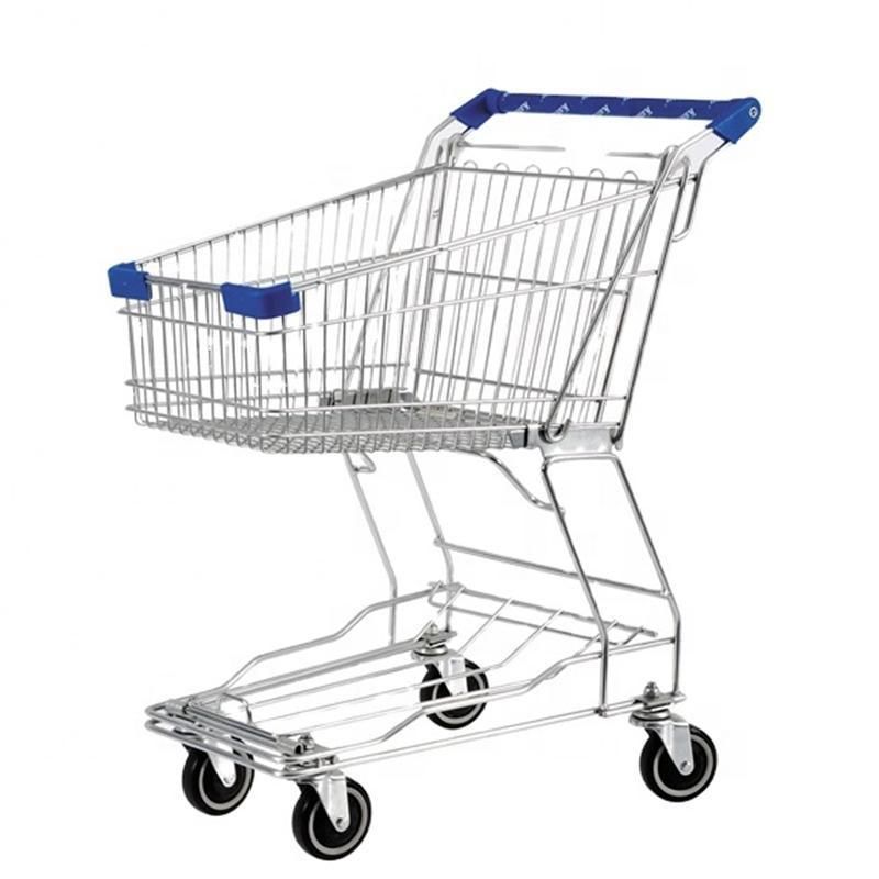 Steel Zinc Plated Metal Supermarket Shopping Trolley