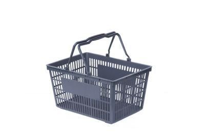 Double Handles Supermarket Plastic Shopping Basket