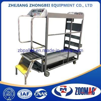 Customized Aluminum Ladder Cart -- Supermarket Supplyment Cart