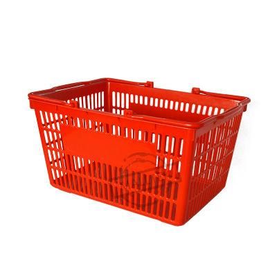 Fashion Colorful Retail Grocery Store Hand Plastic Supermarket Shopping Basket