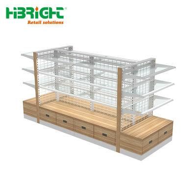 Metal Shelving Units Function and Store Usage Checkout Counter for Convenience Store