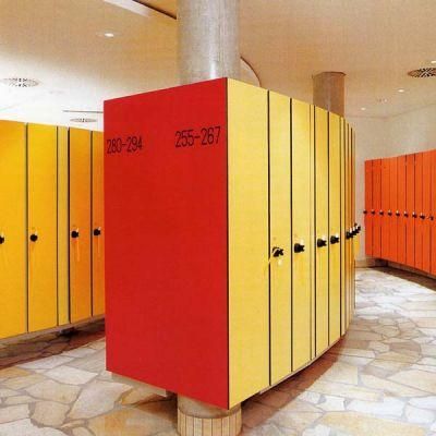 Fireproof Decorative Electronic Luggage Storage HPL Locker