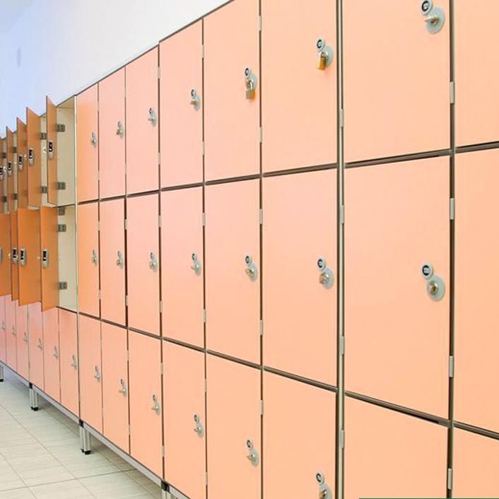 Fumeihua White Laminate Steel Frame Fitness Clothes Locker Room