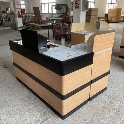 Retail Convenience Store Cash Table Furniture Dimension Design Grocery Cashier Checkout Counter for Shop