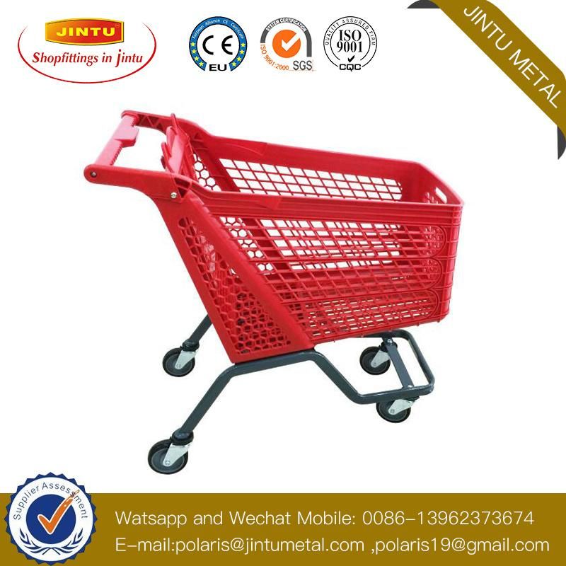 Pure Plastic Shopping Cart/Plastic Shopping Trolley