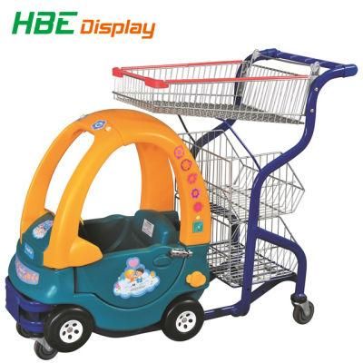 Commercial Kids Stroller Supermarket Children Shopping Cart