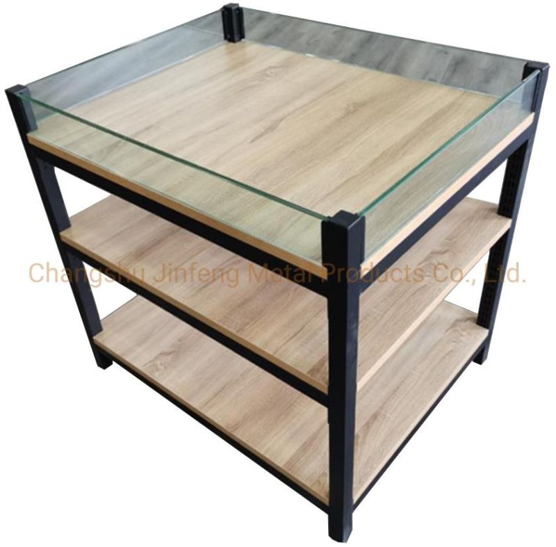 Supermarket and Store Display Stand Promotion Booth Table Multilayer Solid Board Display