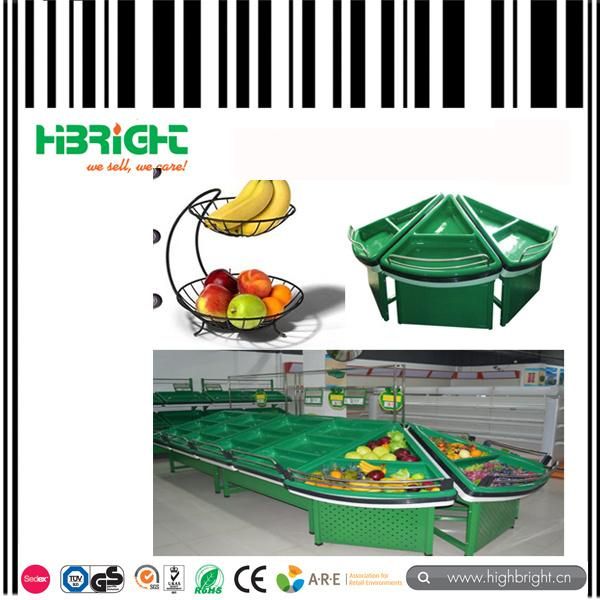 Supermarket Vegetable Fruit Acrylic Display Rack
