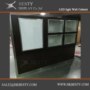 Jewelry Display Wall Cabniet Showcase with LCD Displays