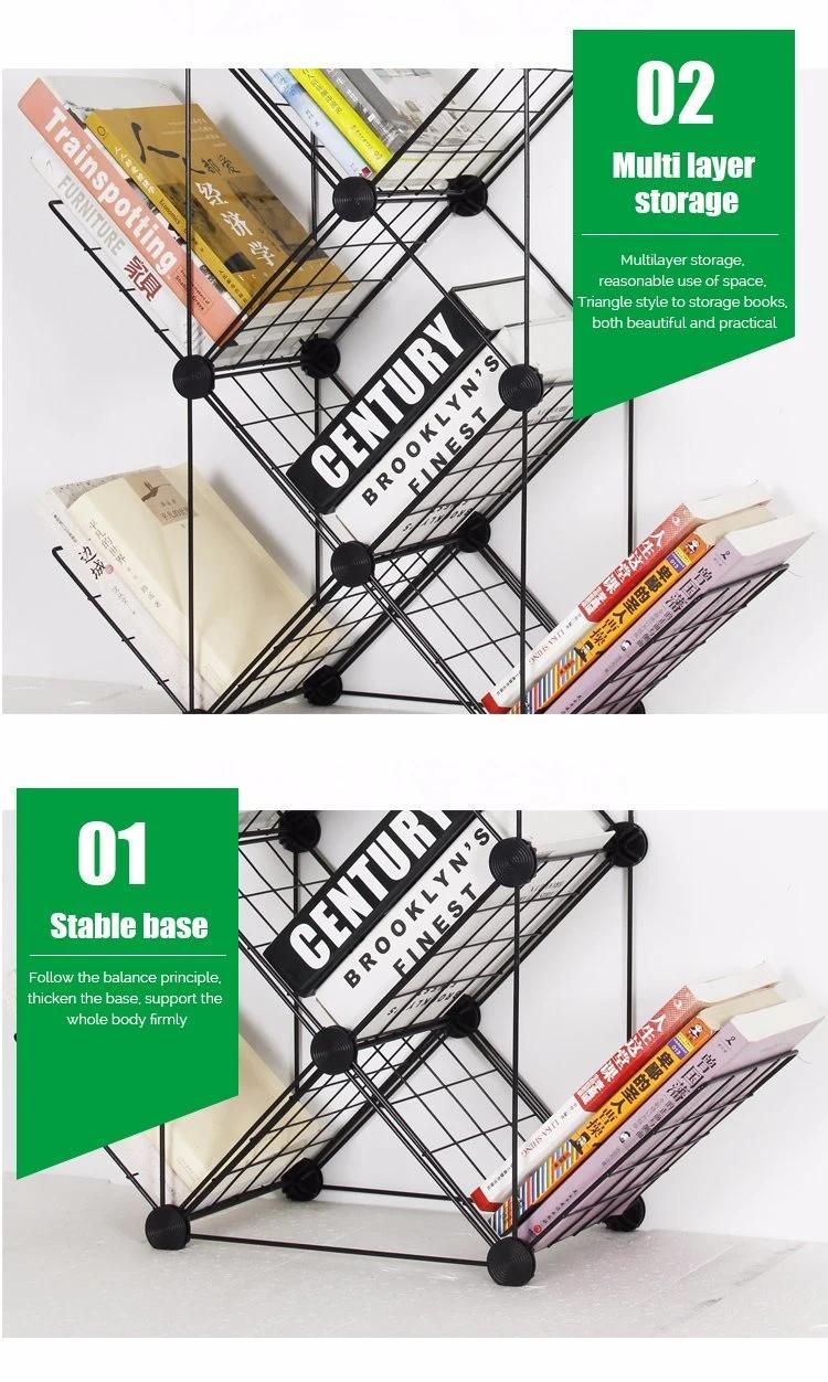 Metal Wire Multifunction Book Shelf