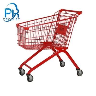 Metal Supermarket Shopping Trolley From 60 Liter to 240 Liter