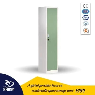 Single Door Steel Locker Metal Clothes Storage Locker Style Wardrobe