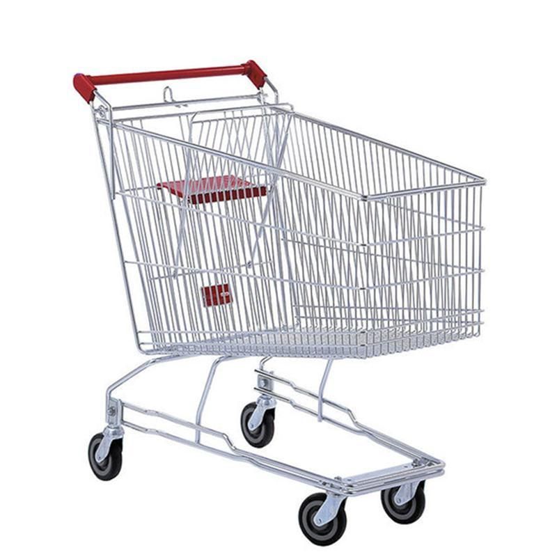 Cheap Shopping Trolleys Metal Steel Supermarket Shopping Carts Small Grocery Shopping Trolley