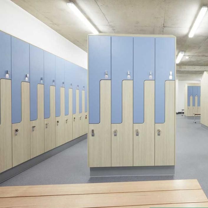 Wooden School Lockers Without Keys Used Dubai