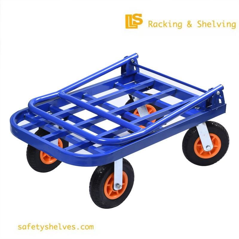 Heavy Duty Push-Pull Trucks Customized Specification Stain Steel Foldable Cart with Wheel