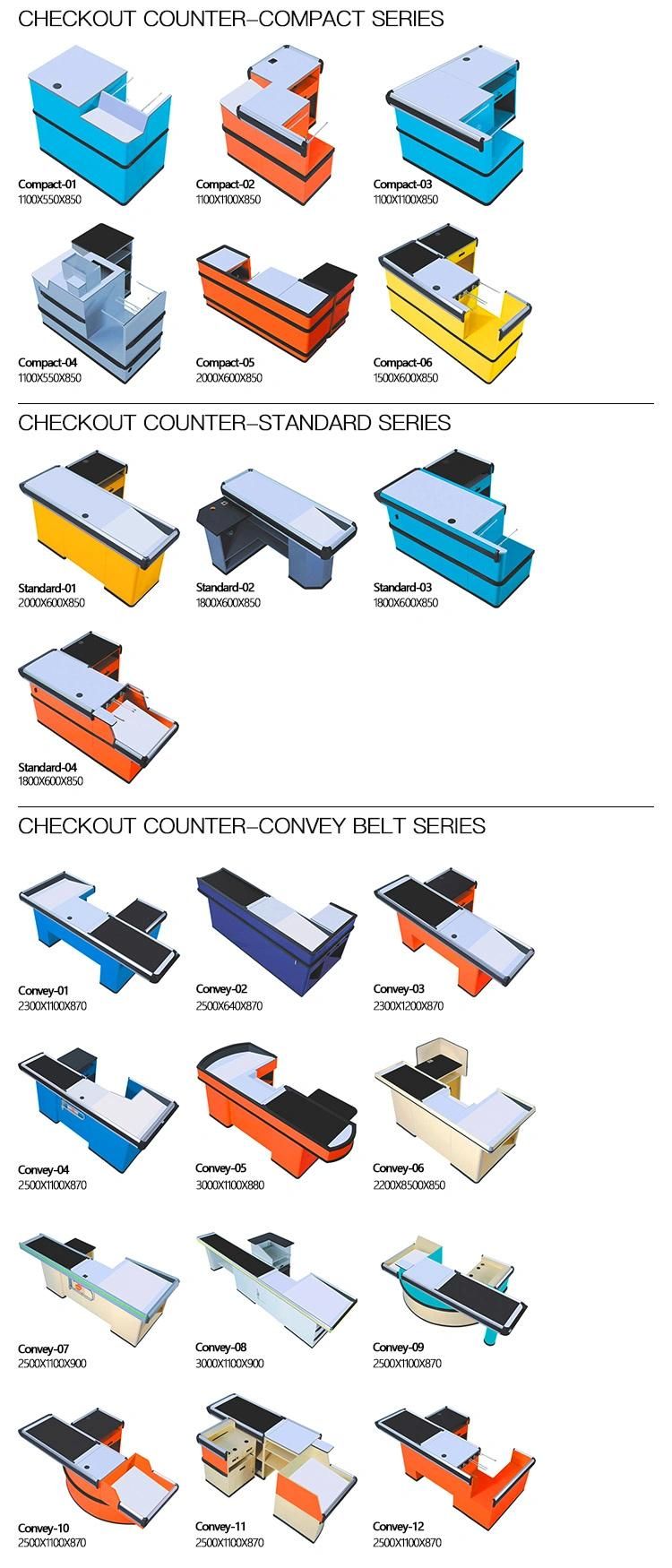 Modern Design Supermarket Table Cashier Counter for Sale