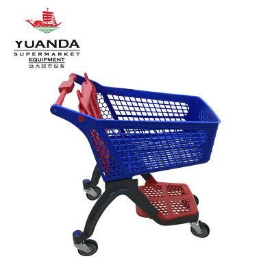Supermarket Store Cart Plastic Shopping Trolley