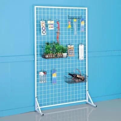 Multi-Functional Double Iron Wire Grid Storage Rack