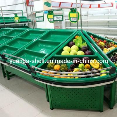 Metal Fruit Vegetable Storage Display Rack for Supermarket