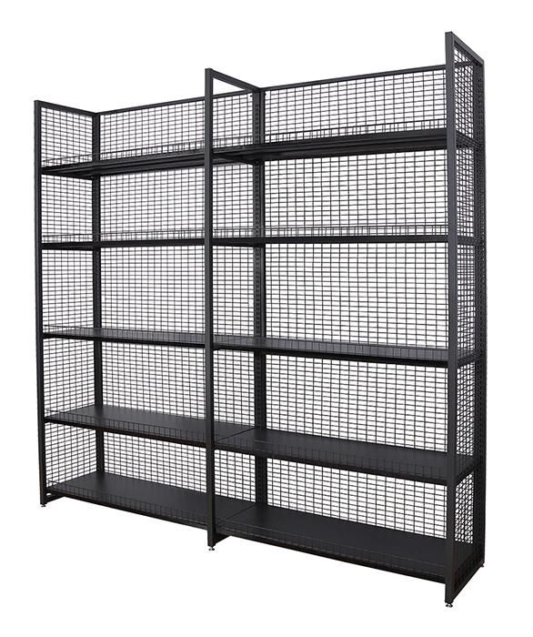 Hot Sale Single Sided Grid Advertising Supermarket Shelves Display Products