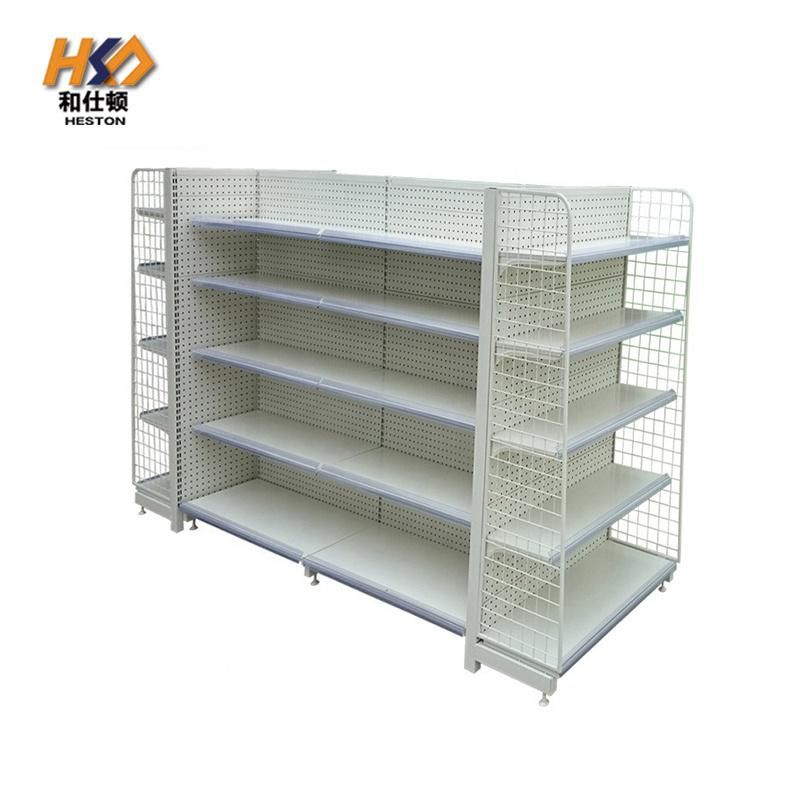 New Type Retail Store Metal Rack Merchandise Display Supermarket Gondola