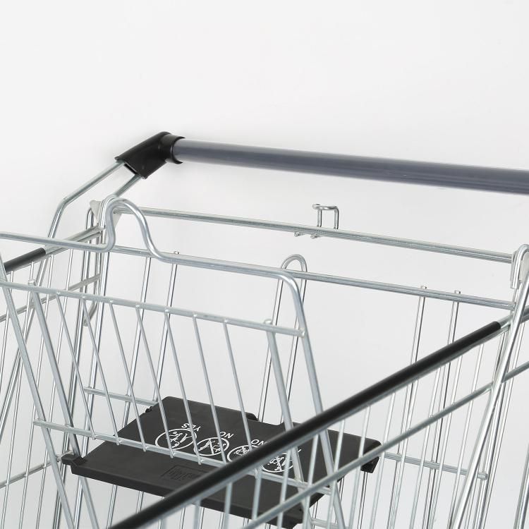 China Wholesale Galvanized Retail Grocery Store Metal Supermarket Shopping Trolley