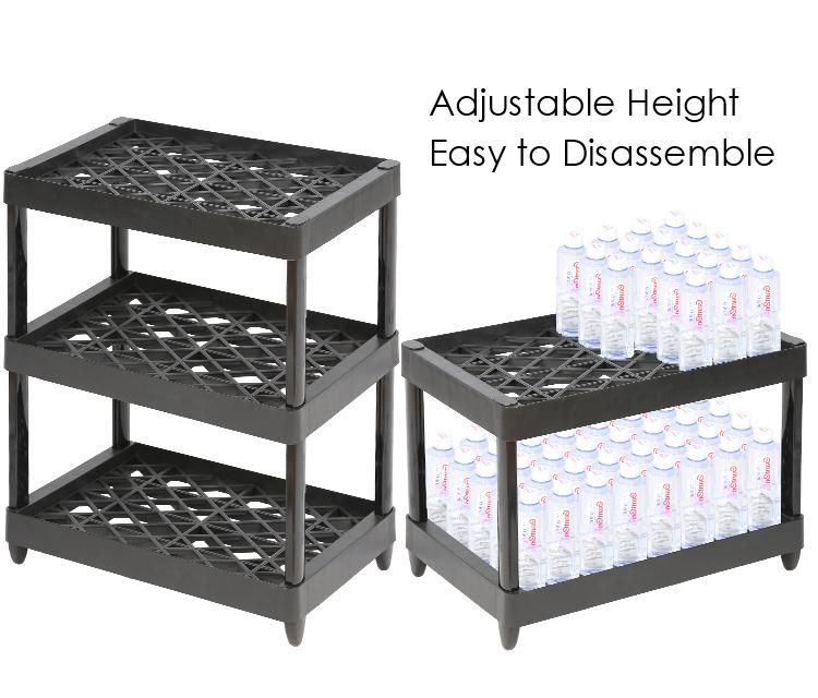 Soft Drink Plastic Free Floor Storage Display Shelf Stand Racks