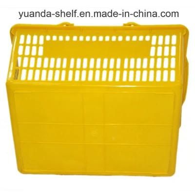Plastic Material Supermarket Easy Carry Shopping Basket