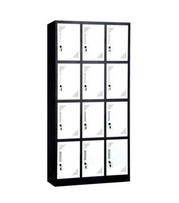 12 Compartment Steel Locker Safety Storage Gym Locker Fitness