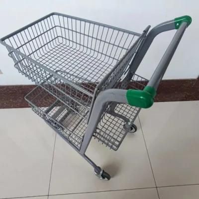 New Design Shopping Trolley with Three Baskets Bring Convenience