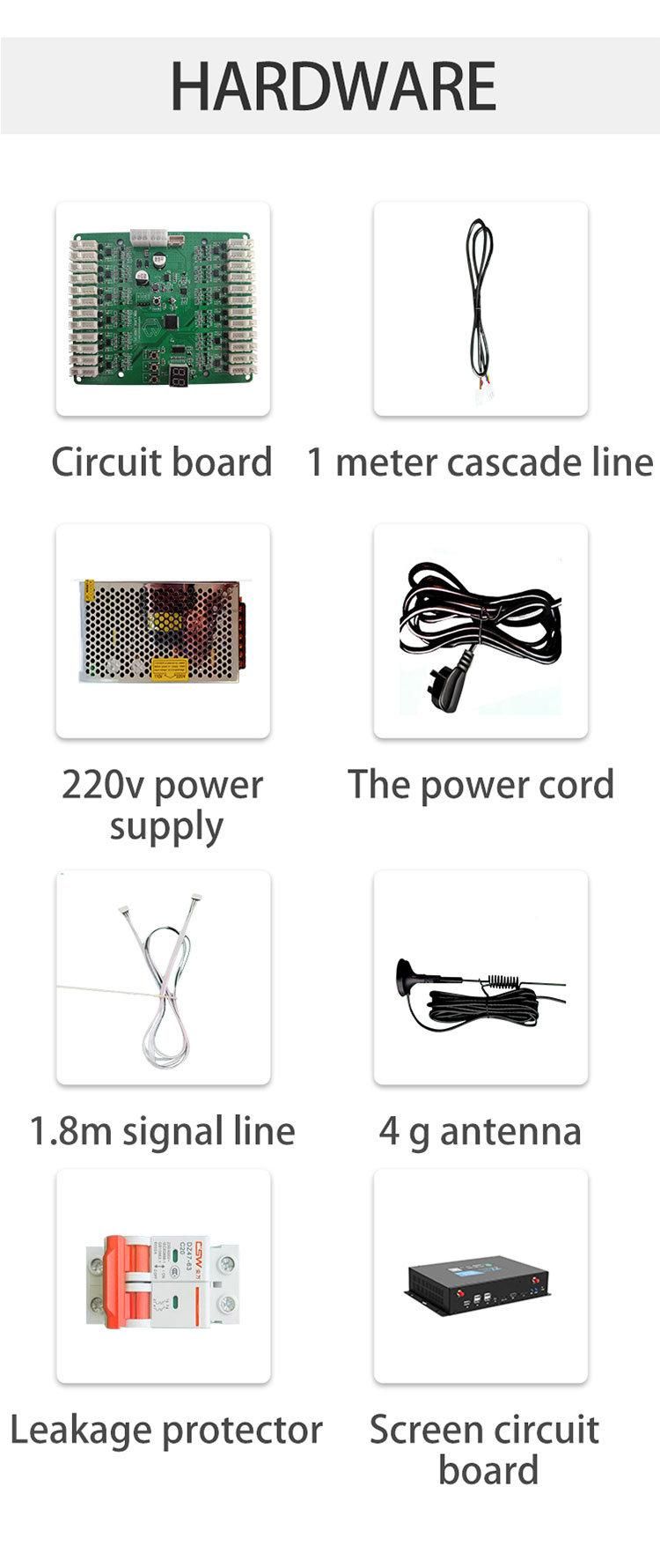 Smart Fingerprint Recognition Locker Rental Locker Supports Credit Card, Cash and Coin Payment