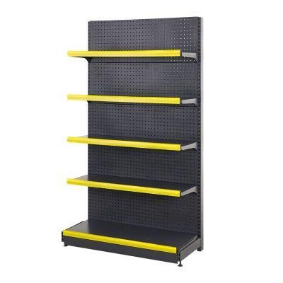 Double Side Metal Display Rack Snack Shelf Supermarket Shelf