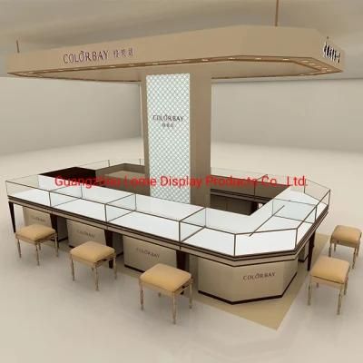Interior Design Glass Jewelry Display Cabinet Counter Showcase